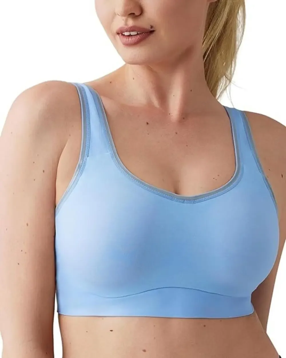 Wacoal Women's 34DDD Bel Air Blue Sydney Sport Underwire Bra Athleisure C15-2